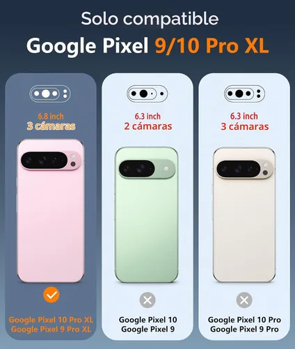Vista 2 de FNTCASE - Funda para Google Pixel 10/9 Pro XL, color negro mate