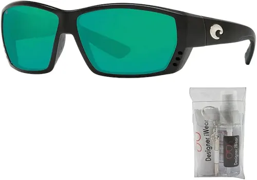 Vista 2 de Costa Tuna Alley 6S9009 - Lentes de sol rectangulares para hombre paquete con kit de cuidado de gafas de cortesía de diseñador iWear