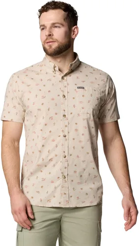Vista 20 de Columbia - Camisa de manga corta para hombre Rapid Rivers con estampado, con cómodo elástico Colegial Navy Outback