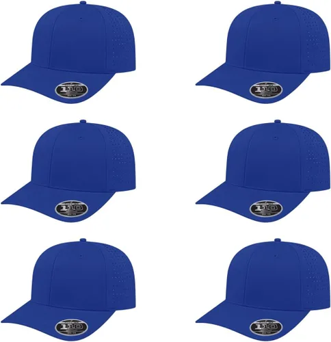 Vista 18 de Cap America i8533 Flexfit 110 Gorra Snapback Perforada de Rendimiento de Perfil Medio de 6 Paneles con Protección UV y Snapback Ajustable