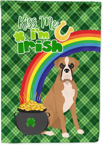 Vista 28 de Caroline's Treasures WDK4731GF - Bandera decorativa para jardín del día de San Patricio, color negro y tostado, Airedale Terrier, para jardín