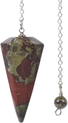 Vista 25 de Justinstones - Dije de piedras preciosas con cristales de roca hexagonales en punta reiki chakra