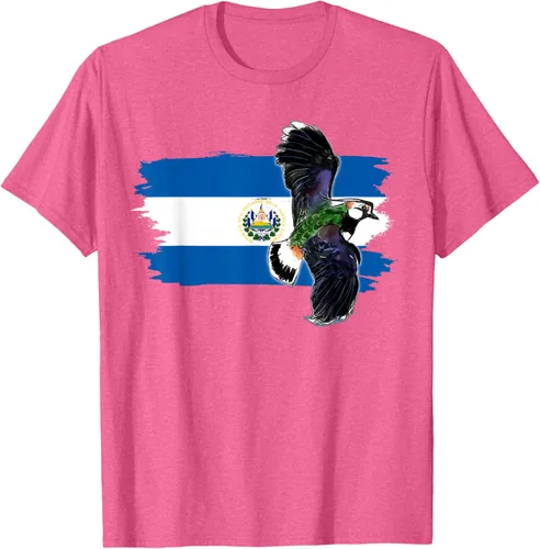 Vista 36 de Camiseta con la bandera de El Salvador, mapa de El Salvador, camiseta de Salvador para mujer, Negro