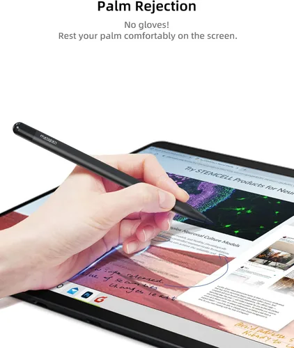Vista 3 de Metapen Lápiz Stylus M1 para Microsoft Surface (Vida de Batería de 75 Días, Escritura Suave), Compatible con Surface Pro 11/10/X/9/8/7/6/5/4/3/Book