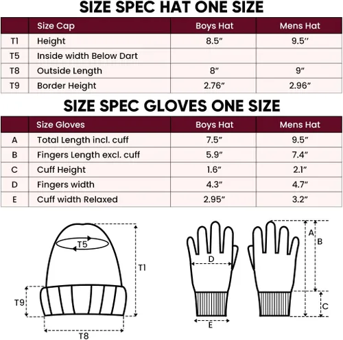Vista 7 de Ultra Game Adults NFL Official Super Soft Winter Beanie Knit Hat With Warm Touch Screen Gloves