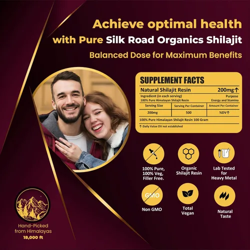 Vista 4 de Shilajit puro del Himalaya (120 gm) semilíquido con ácido fúlvico y más de 85 minerales traza para metabolismo, apoyo del sistema inmunológico