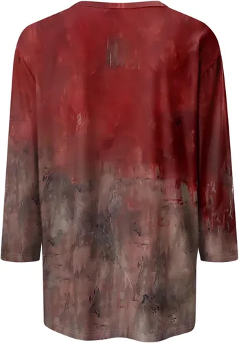 Vista 153 de Camisetas personalizadas para mujer, a la moda, casual, de séptima manga, estampada, cuello redondo, camiseta