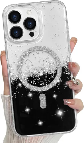 Vista 105 de Bonoma - Funda para iPhone 17 Pro Max 2025 con cristales brillantes, purpurina brillante