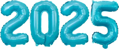 Vista 59 de GOER Globos de papel de aluminio 2026 para fiesta de Año Nuevo, suministros de fiesta, decoraciones de graduación (negro, 16 pulgadas)