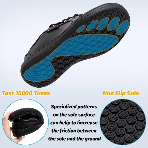 Vista 5 de HOBIBEAR Zapatos deportivos minimalistas anchos para hombre y mujer, sin caída, ligeros y cómodos