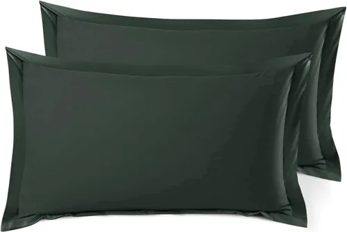 Vista 111 de Nestl Juego de 2 fundas tipo sham de almohada suaves - Fundas de almohada de microfibra de doble cepillado - Fundas de almohada de cama premium