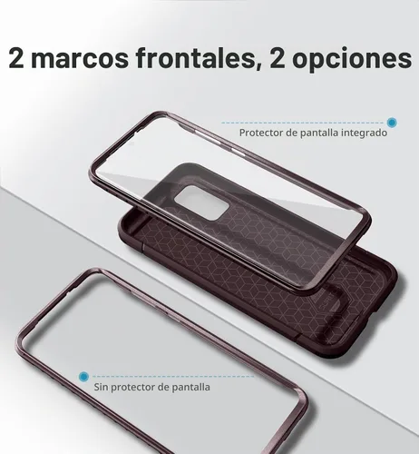 Vista 7 de SURITCH Funda para Samsung Galaxy S20 Plus, marco frontal extra, resistente y a prueba de golpes, con protector de pantalla integrado para Samsung