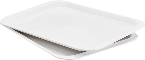Vista 8 de PFW-15106-02 - Bandejas rectangulares de melamina para servir de 15 x 10.6 pulgadas, bandejas de comida rápida para desayuno, almuerzo y cena