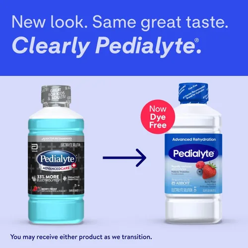 Vista 2 de Pedialyte AdvancedCare Plus Bebida con electrolitos, Berry Frost, 1 litro
