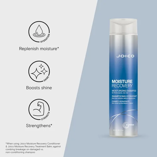 Vista 3 de Joico Moisture Recovery Moisturizing Shampoo & Conditioner For Thick, Coarse, Dry Hair Restore Moisture, Smoothness, Strength, & Elasticity
