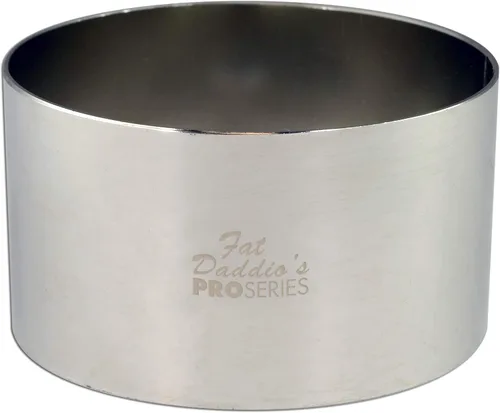 Vista 8 de Fat Daddio's Anillo redondo de acero inoxidable para pasteles y pastelería, 3 x 2 pulgadas