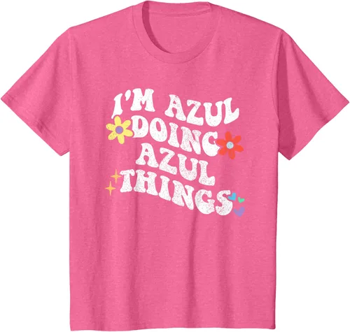Vista 51 de Retro Groovy Im AZUL Doing AZUL Things - Camiseta divertida para el día de la madre, Negro