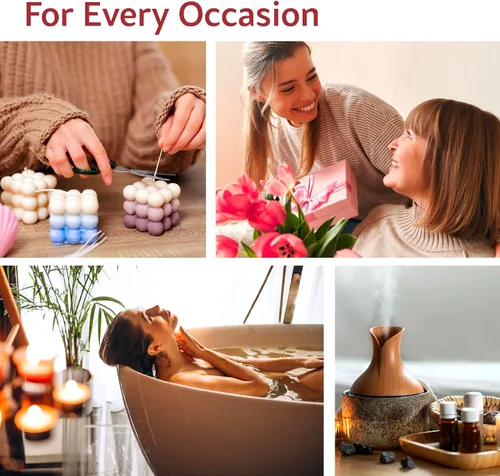 Vista 8 de O'linear Juego de 6 mezclas de aceites esenciales, perfecto para humidificadores y difusores, difusor de aromaterapia, aceites esenciales para uso