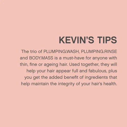 Vista 6 de Enjuague para cabello fino Kevin Murphy Plumping Wash y Rinse set de dos, 8.4 onzas.