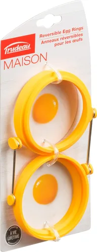 Vista 2 de Trudeau, Juego de 2 anillos para huevos estándar, amarillo Maison (0537083) (paquete de 3)