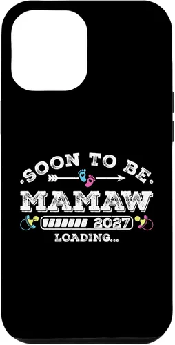 Vista 25 de Soon to Be Mamaw 2027 Loading for Pregnancy Announcement Case for iPhone XR
