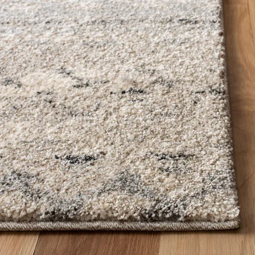Vista 2 de SAFAVIEH Retro Collection Area Rug - 2' x 3', Cream & Grey, Non-Shedding & Easy to Clean, Ideal for Accent Space, Foyer, Bedside, Bathroom, Entryway