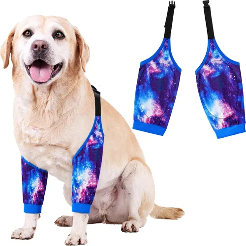 Vista 12 de Rodilleras protectoras para coderas de perro, rodilleras, manga para tratamiento de callos para heridas, patas delanteras para evitar lamer