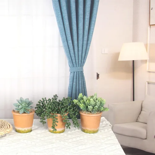 Vista 7 de COTSEN 3 plantas suculentas artificiales en maceta, plantas suculentas falsas en maceta, plantas falsas en maceta, decoración de estantería