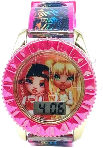 Vista 2 de Rainbow High Reloj digital para niñas (modelo RNB40003AZ), multicolor, Multi, Digital