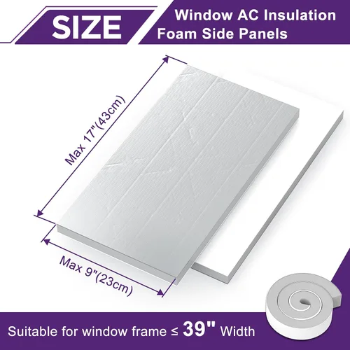 Vista 2 de Mxclimate Paneles de espuma con aislamiento de CA para ventana con respaldo de reflexión de calor de papel de aluminio, buen sellado, kit de paneles