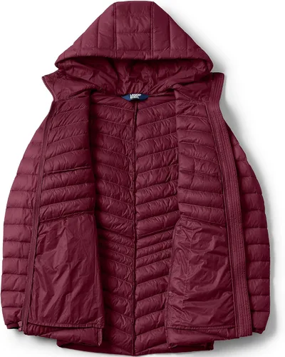Vista 4 de Lands' End Chaqueta de plumón ultraligera y plegable para mujer