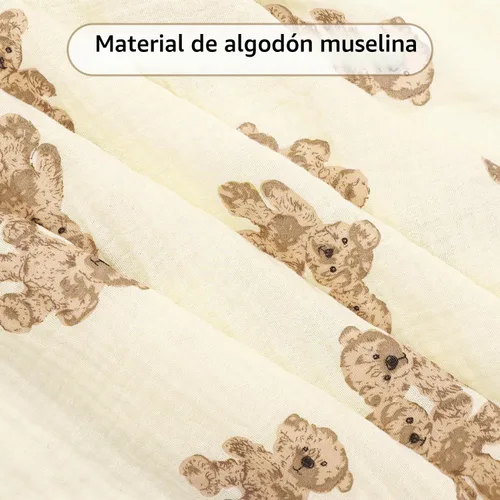 Vista 2 de Funda de lactancia de muselina para lactancia materna, transpirable, 100% algodón, fundas de lactancia de privacidad, funda multiusos para asiento