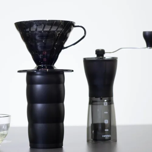 Vista 6 de Hario "Mini-Slim Plus" Molino de café de cerámica