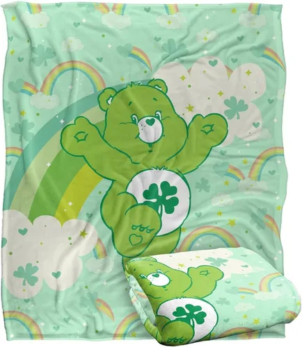 Vista 8 de Care Bears - Manta de 36 x 58 pulgadas, diseño de osos y arco iris, tacto sedoso, súper suave