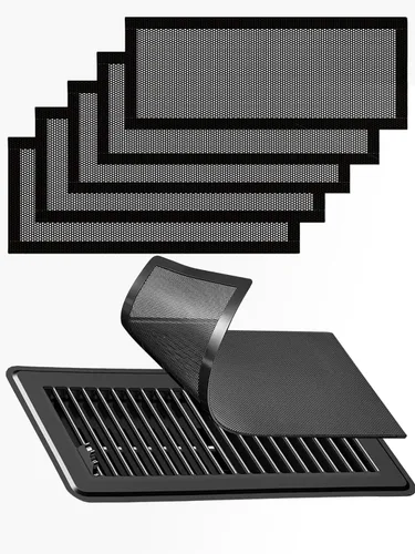 Vista 13 de 4 fundas magnéticas de ventilación blancas, cubiertas magnéticas de ventilación de 4 x 10 pulgadas con pantalla de malla para registros de Blanco