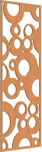Vista 142 de 9 3/8"W x 24 3/8"H x 1/4"T Farwell Decorativos Paneles de Pared de Madera Calado, Hickory