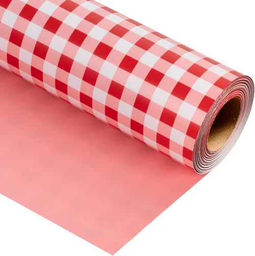 Vista 25 de Burymento Papel de regalo de tablero de ajedrez azul, papel de regalo para cumpleaños, baby shower, San Valentín, día de la madre, graduación, boda
