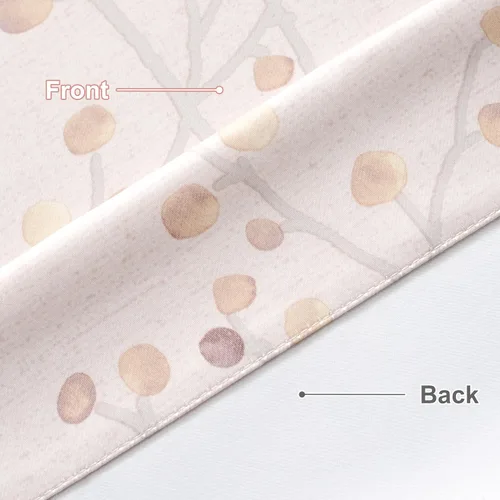 Vista 7 de DriftAway Harper Ink - Cortina de ventana con patrón floral para sala de estar, dormitorio, comedor, bolsillo para cortinero, 52 x 18 pulgadas, más
