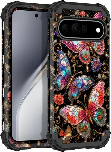 Vista 8 de Rancase Funda para Google Pixel 10 Pro XL 2025, brilla en la oscuridad de tres capas [protección de grado militar] resistente a prueba de golpes