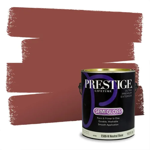 Vista 576 de Prestige Paints Pintura exterior e imprimación en uno, 1 galón, plano, coincidencia comparable de Valspar* Amber Rose*