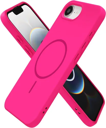Vista 190 de Oakxco Funda de Silicona Mag Safe para iPhone 12 Pro Max, Funda Magnética Delgada y Fina Compatible con Carga Inalámbrica MagSafe, Bonita Funda