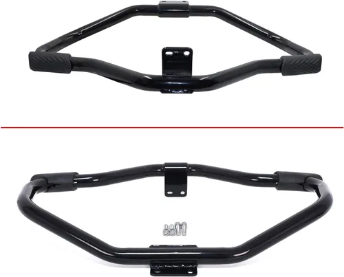 Vista 6 de HongK - Protector de motor delantero para carretera compatible con H-D Sportster 883 1200 XL XR 48 72 04-20 negro brillante [P/N: MT504-002-GBK]