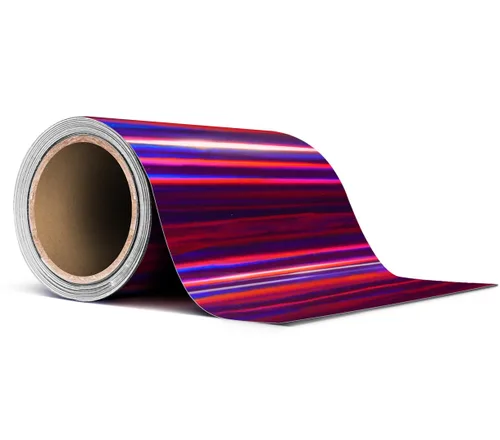 Vista 44 de VViViD Rollo de cinta de vinilo holográfica a rayas azules cromadas (1 pulgada x 25 pies)