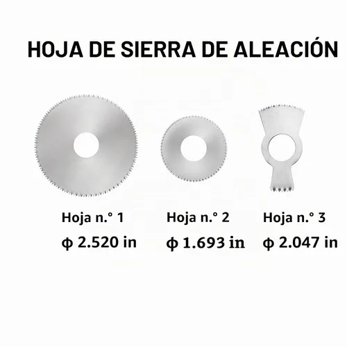Vista 2 de BAOSHISHAN 3 piezas # 1 hoja de sierra fundida para el cortador de molde modelo BSS-356