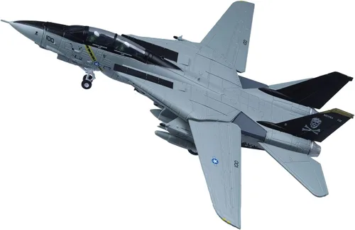 Vista 3 de 1/100 F-14 Tomcat Skeleton Fighter Modelo de avión militar fundido a troquel modelo de avión militar