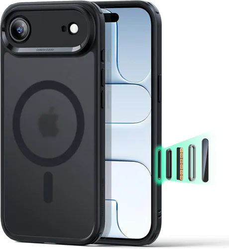 Vista 79 de ESR Funda para iPhone 14 Plus, compatible con MagSafe, protección de grado militar a prueba de golpes, resistente al amarillamiento, funda magnética