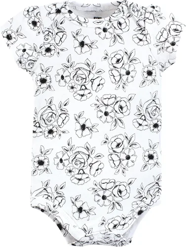 Vista 77 de Hudson Baby baby-girls Cotton Bodysuits 3-pack