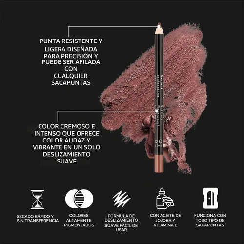 Vista 4 de Delineador de labios Radiant Professional impermeable de larga duración, 03 03 NATURAL
