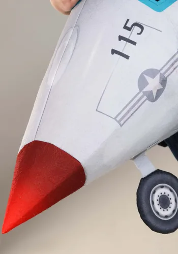 Vista 4 de Disfraz de Jet de Combate para Niños para Montar Multicolor