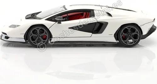 Vista 3 de Bburago B18-21102 Countach LPI 800-4-1:24 Escala increíblemente detallada Super Lamborghini Coche de fundición a presión, color blanco